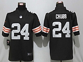 Nike Cleveland Browns 24 Chubb Brown Vapor Untouchable Limited Jersey,baseball caps,new era cap wholesale,wholesale hats